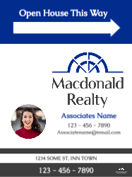 18" X 24"  Sign (Macdonald Realty - 5 Right)