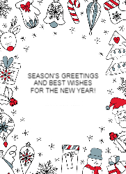 Flat Christmas Card-5x7 - B14