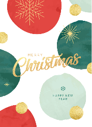 Flat Christmas Card-5x7 - B16