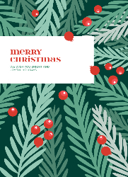 Flat Christmas Card-5x7 - B19