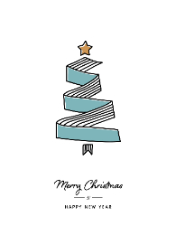 Flat Christmas Card-4.25x5.5 - B22