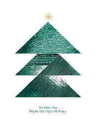 Flat Christmas Card-4.25x5.5 - B18