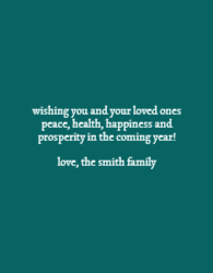Flat Christmas Card-4.25x5.5 - B18