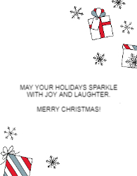 Flat Christmas Card-4.25x5.5 - B13