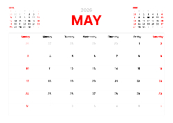 Desk calendar, spiral-bound with self stand (Design 3)