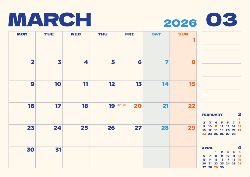 Desk calendar, spiral-bound with self stand (Design 6)