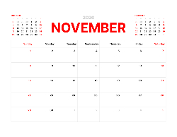 2025 Wall Calendar 11x17 folds to 8.5 x 11 ( Design 9)