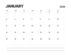 2025 Wall Calendar 11x17 folds to 8.5 x 11 ( Design 10)