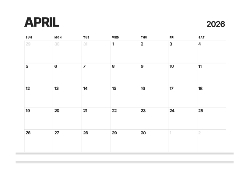 Desk calendar, spiral-bound with self stand (Design 12)