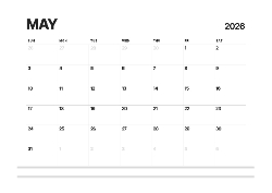 Desk calendar, spiral-bound with self stand (Design 12)