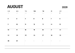 Desk calendar, spiral-bound with self stand (Design 12)