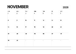 Desk calendar, spiral-bound with self stand (Design 12)