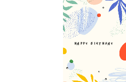 Birthday Card 9 Back &amp; Front