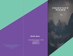 Mountains Landscape Travel Trifold Brochure