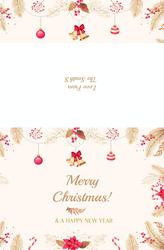 Christmas Card- 8.5x5.5 folded (Back&Front) - A7