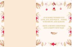 Christmas Card- 8.5x5.5 folded (Back&Front) - A38