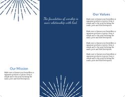 Trifold Church Brochure