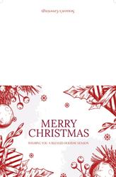 Christmas Card- 8.5x5.5 folded (Back&Front) - A29
