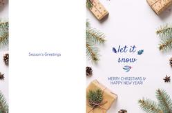 Christmas Card- 8.5x5.5 folded (Back&Front) - A41