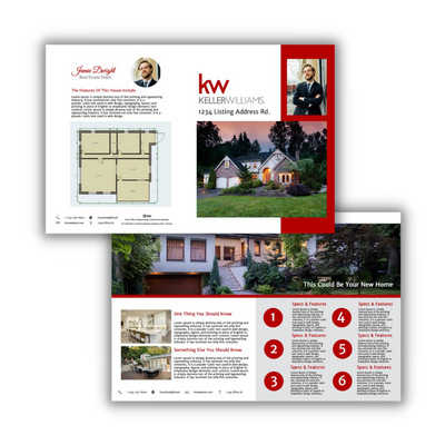 Keller Williams Property Brochures graphic design