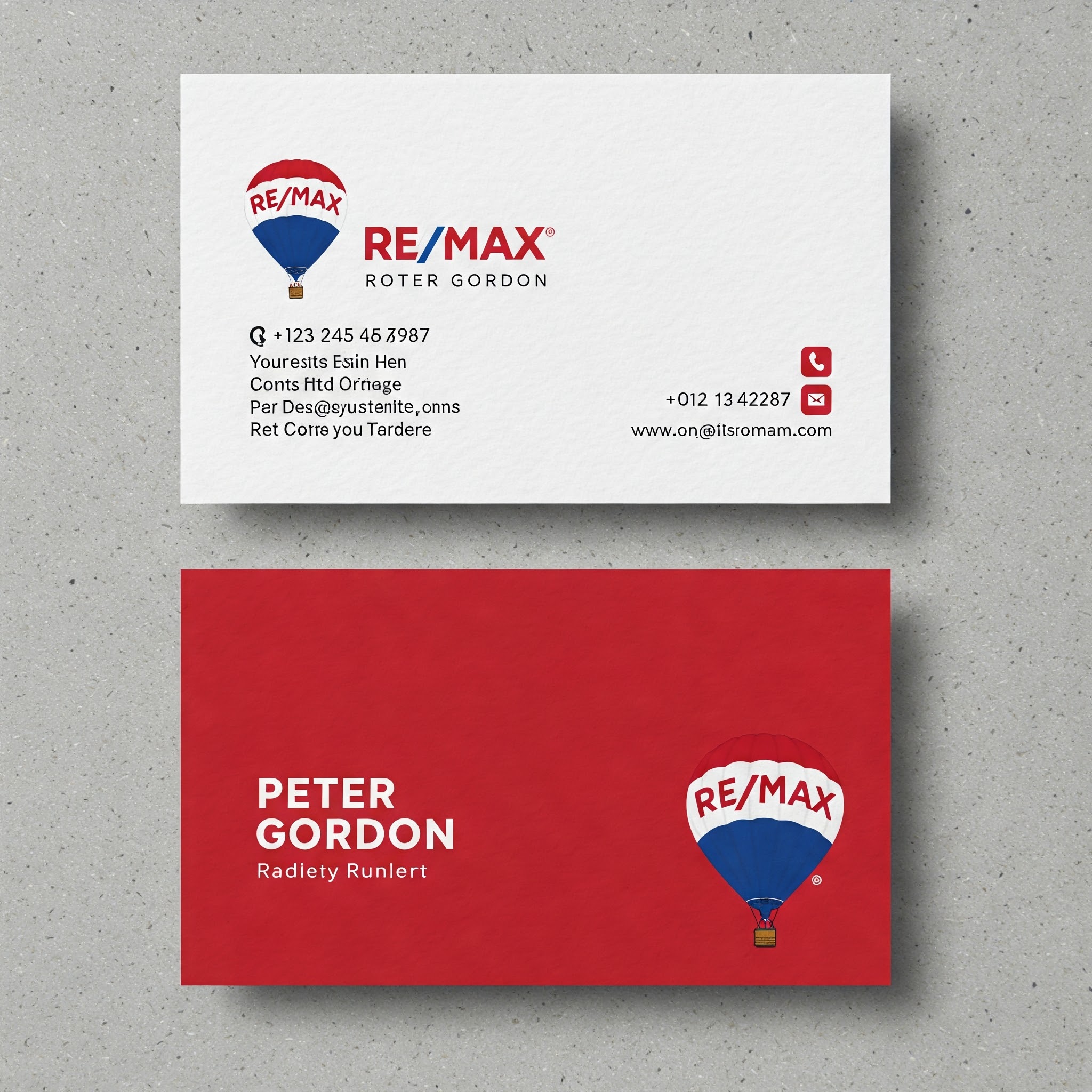 RE/MAX Standard Business Cards