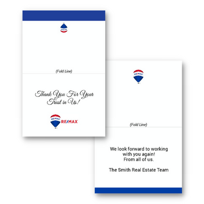 RE/MAX Greeting Card graphic design
