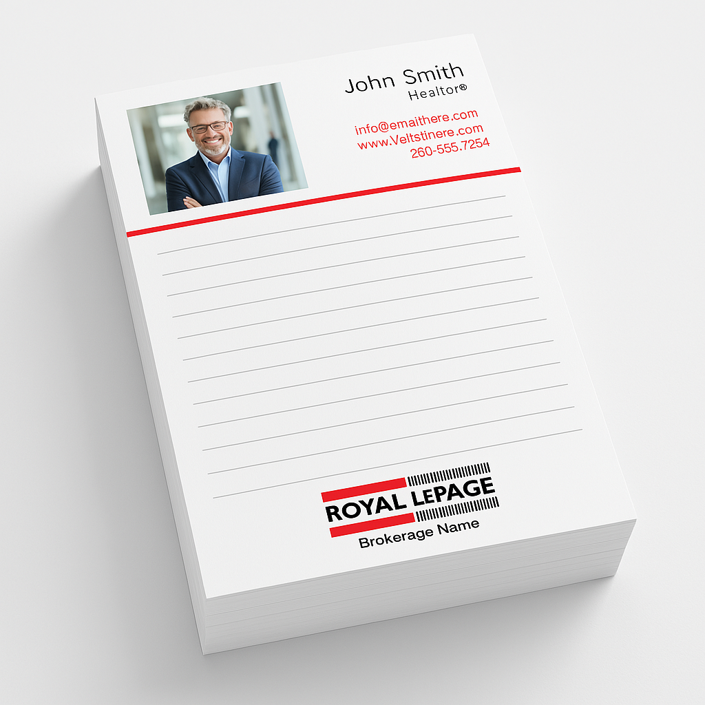 Royal LePage Notepad Printing