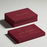 Suede Business Cards
