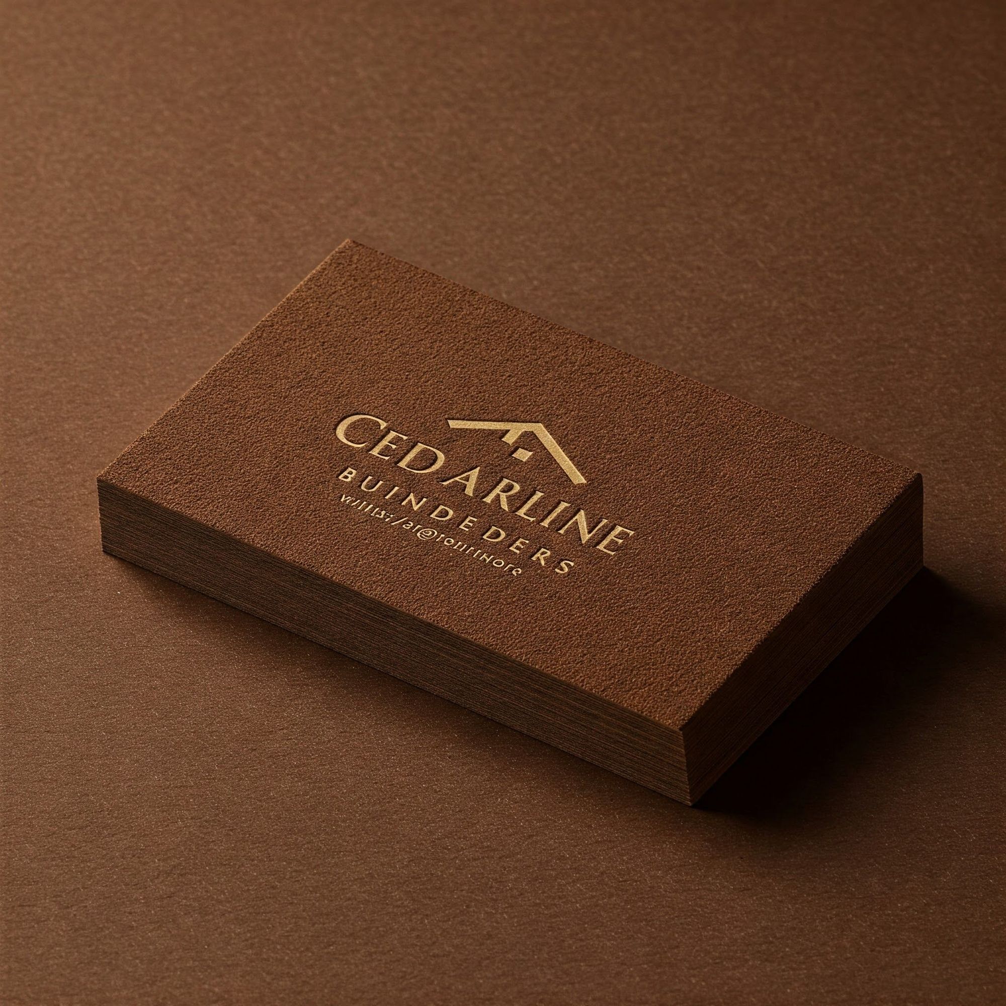 Suede Business Cards