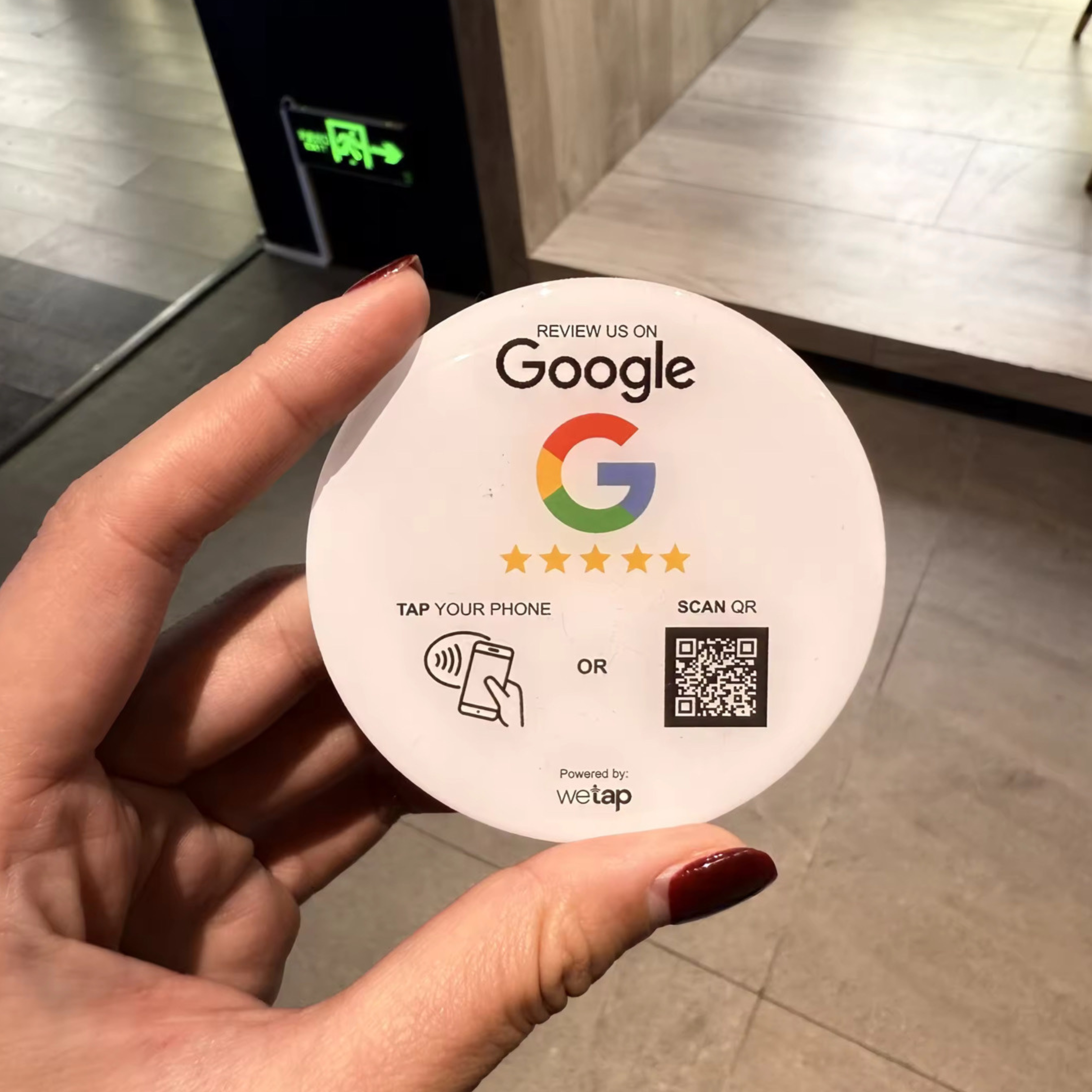 Google Review Sticker