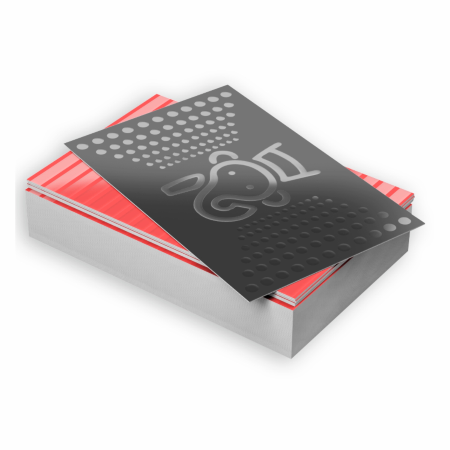 Embossed Spot UV (19PT) Business Cards