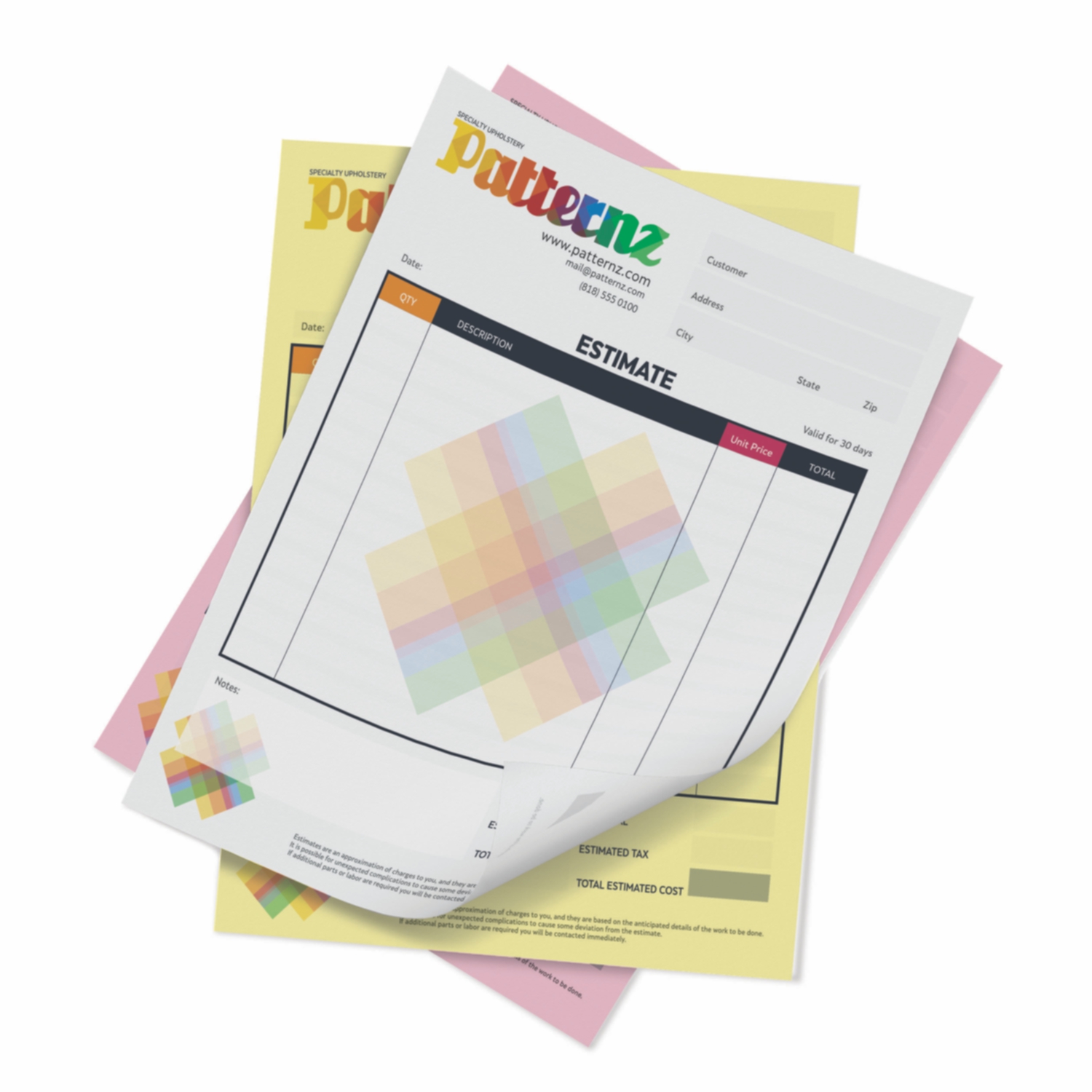 NCR Carbonless Form