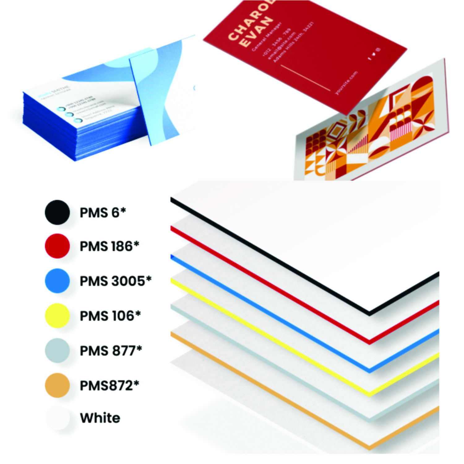Painted Edge (32 Pt) Business Cards