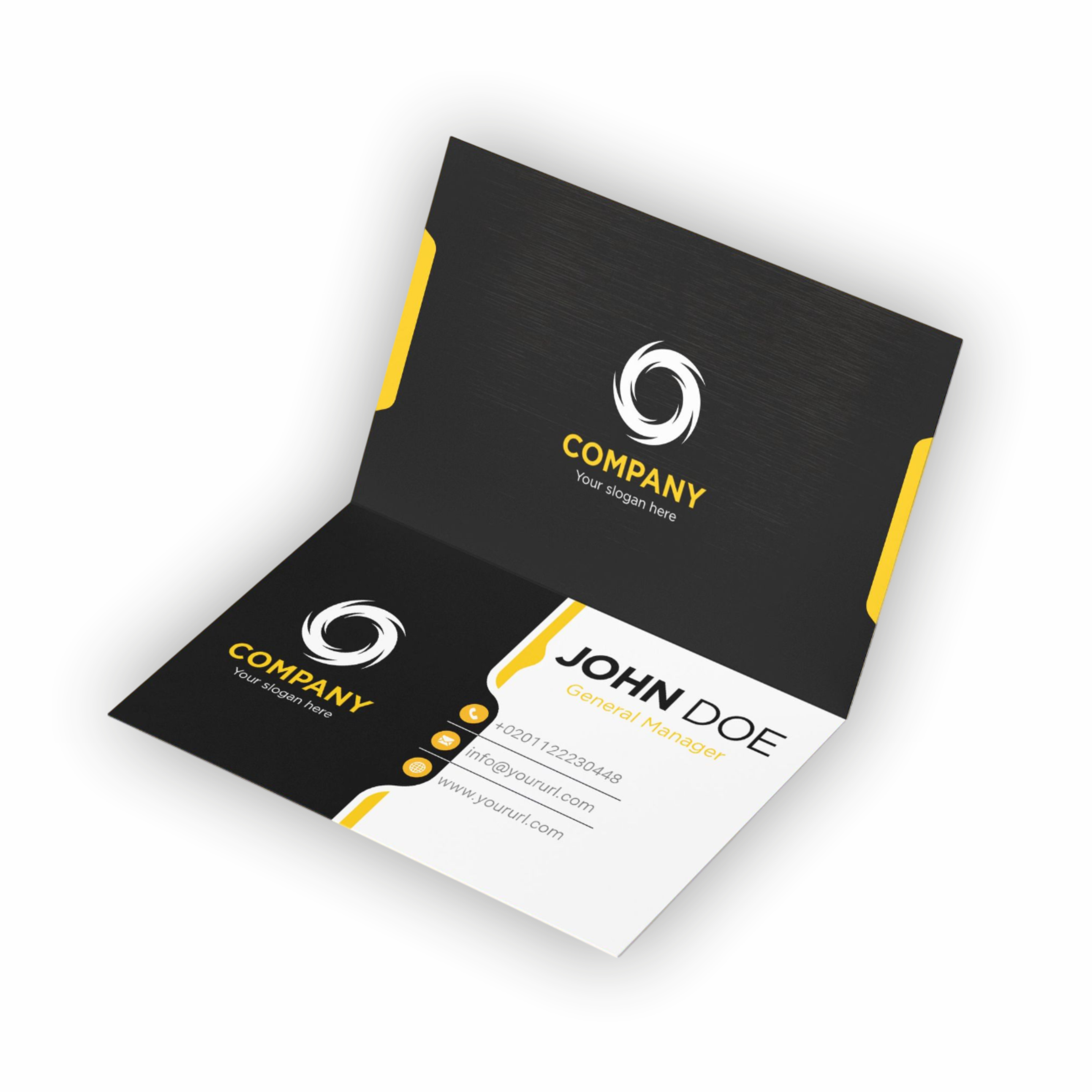 Folded Business Cards