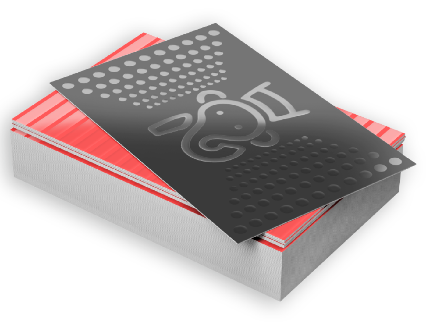 Embossed Spot UV (27PT) Business Cards 1