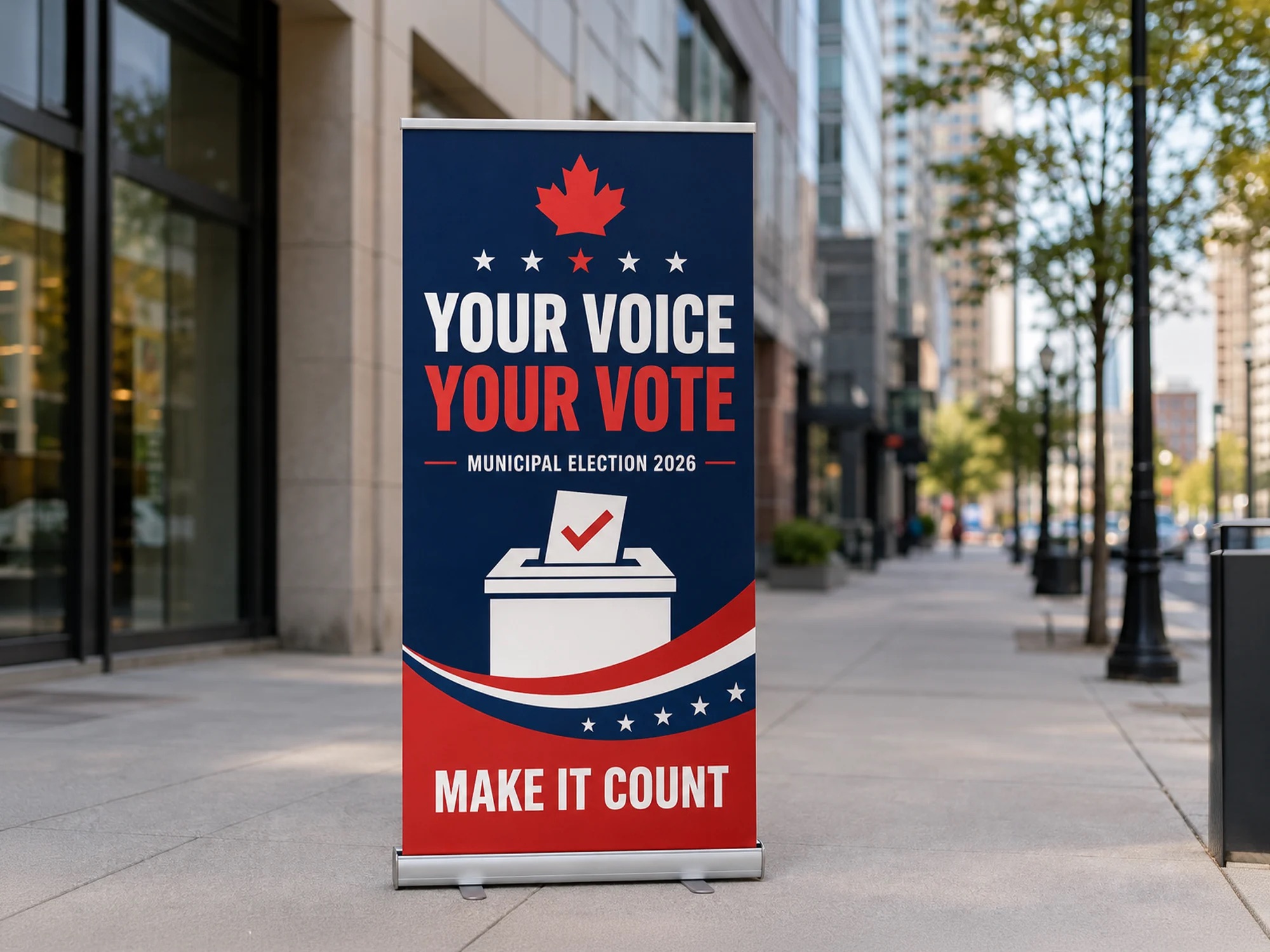 Campaign Pull Up Banners ontario