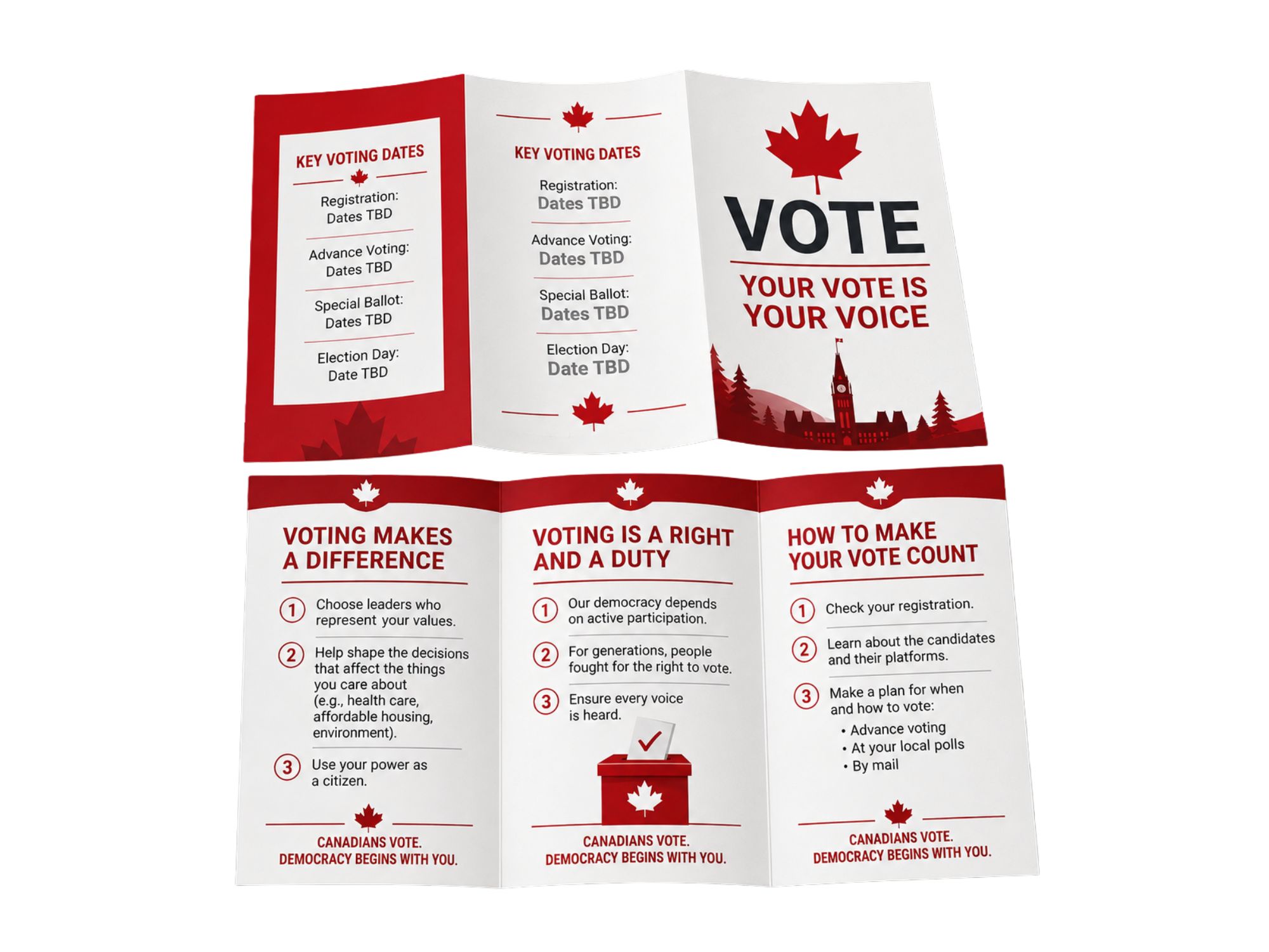 Election Brochure Printing KWC Onatrio