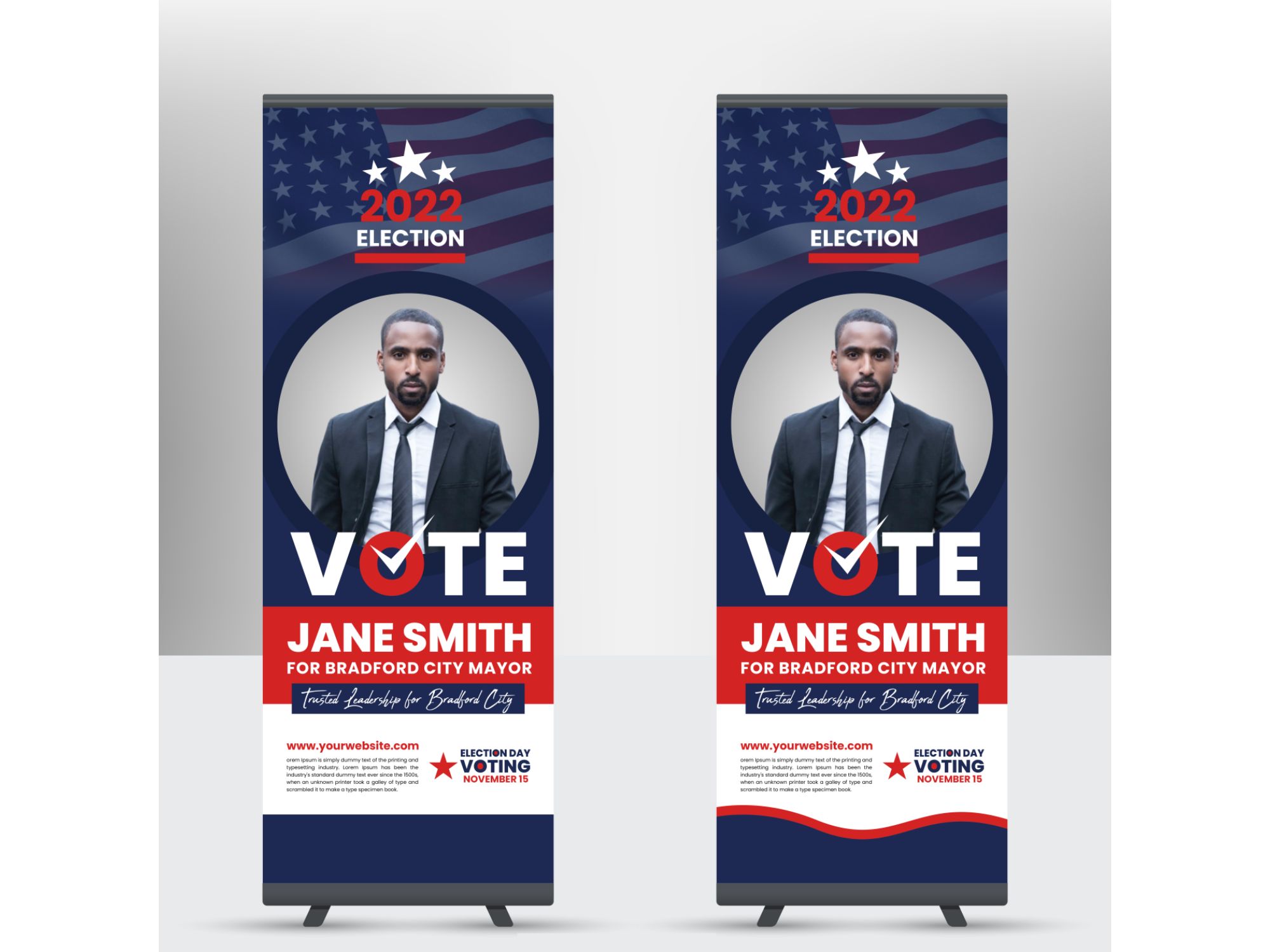 Election Roll Up Banner Printing KWC