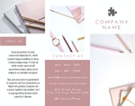 Pink Minimalist Brochure