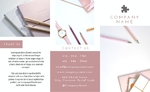 Pink Minimalist Brochure