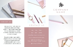 Pink Minimalist Brochure