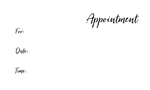 Appointment card