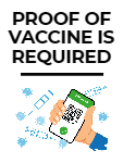 Proof of Vaccination is required