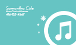 Business Card Music Teacher