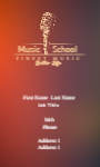 Business Card Music Teacher