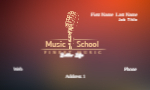 Business Card Music Teacher