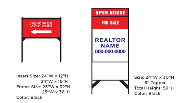 Metal Lawn Sign Frames