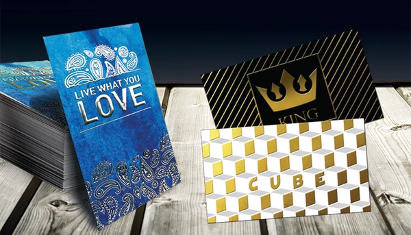 Raised Spot UV & Foil Business Cards