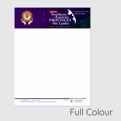 Letterhead 70lbs White Offset 4
