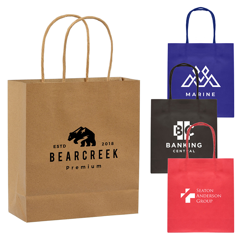 Kraft Paper Bag - 7.5"w x 8.3"h